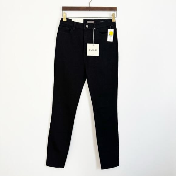 DL1961 Chrissy Ultra High Rise Instasculpt Skinny Jeans Black 28 - Picture 3 of 10
